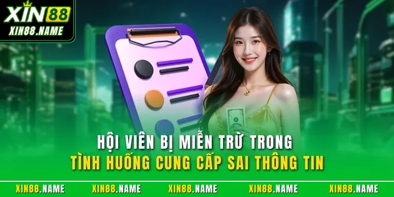 Hội viên bị miễn trừ trong tình huống cung cấp sai thông tin